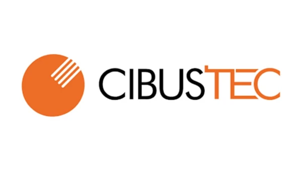 Cibus Tec logo with orange circle and black and orange text, highlighting food and beverage technology innovation event.