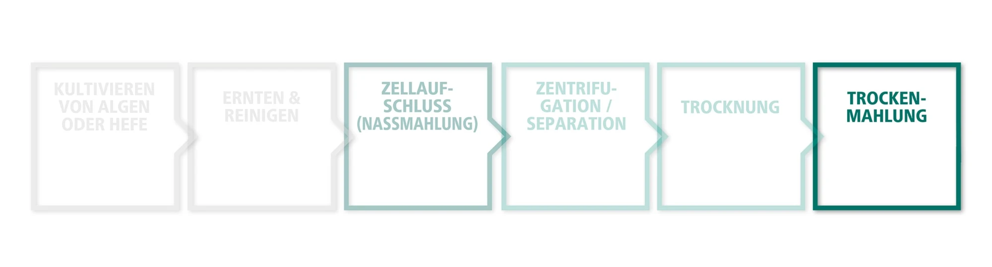 Trockenmahlung Prozess