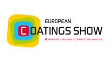 Logo der European Coatings Show mit Fokus auf Klebstoffe, Dichtstoffe und Bauchemie für Farben- und Lackindustrie 2027