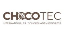 CHOCOTEC Logo mit Kakaobohnen-Motiv, internationaler Schokoladenkongress für Innovationen und Trends in der Süßwarenindustrie.