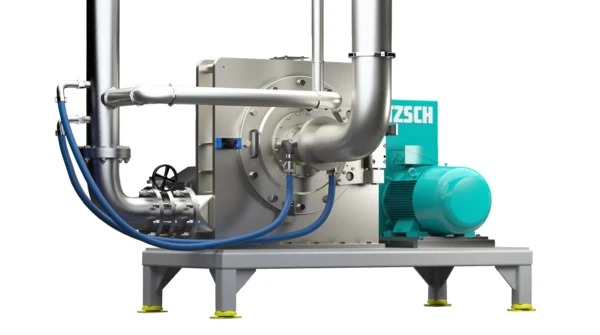 Impact Mill _Condux with Classifier features a combined classifier wheel and grinding disk, designed for efficient material processing.