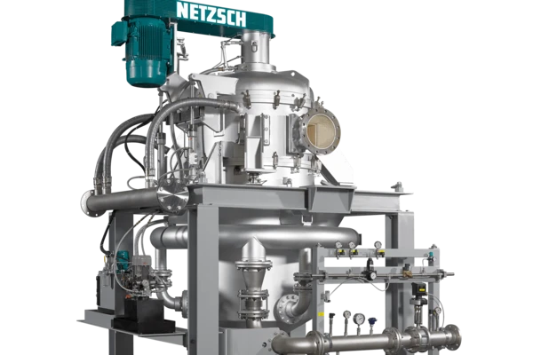 El molino de chorro de lecho fluidizado NETZSCH, fabricado en acero inoxidable, presenta una ingeniería avanzada para aplicaciones de molienda fina.